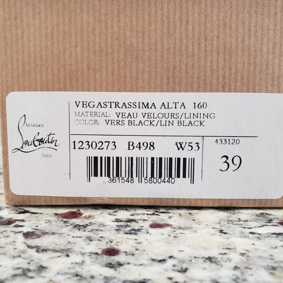 NEW Christian Louboutin Vegastrassima Alta 160mm size 39 - Picture 12 of 12